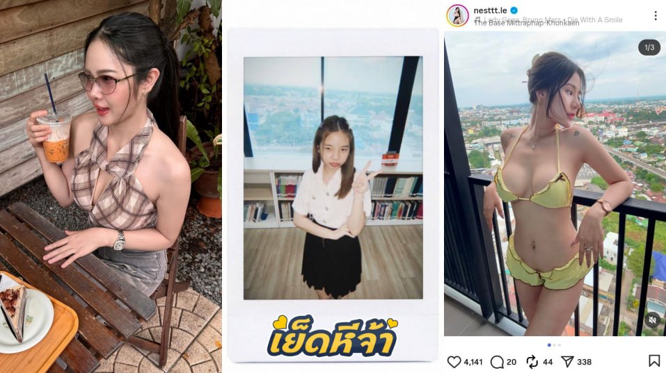 คลิปหลุด IG:nesttt.le น้องเนสท์เล่นางแบบสาวสวย กำลังขย่มควยให้แฟนหนุ่มอย่างเมามันส์ ครางได้เงี่ยนสุดๆ ก่อนโดนกระแทกหีคืนเน้นๆเสียวๆนมเด้งๆน่าเย็ดสุดๆ